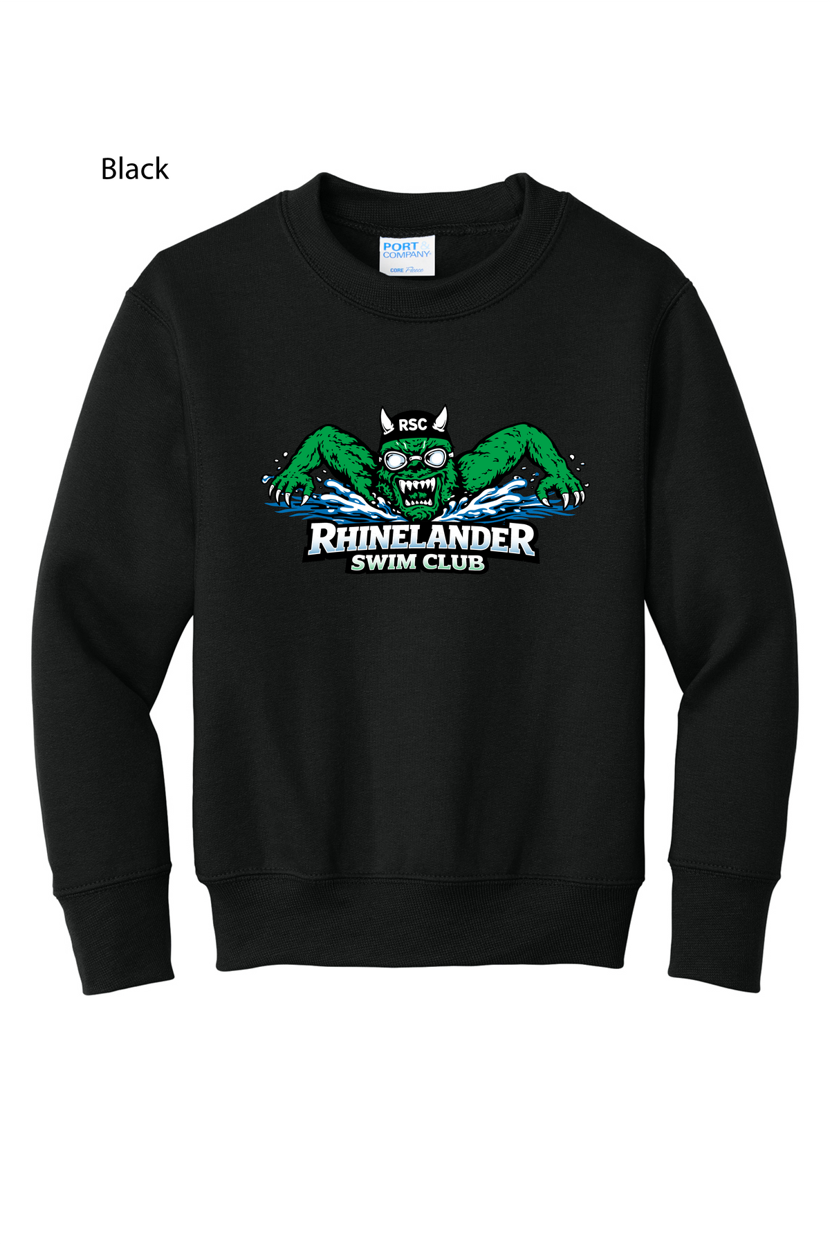 Crew Neck Sweatshirt - Full Swim Club Logo