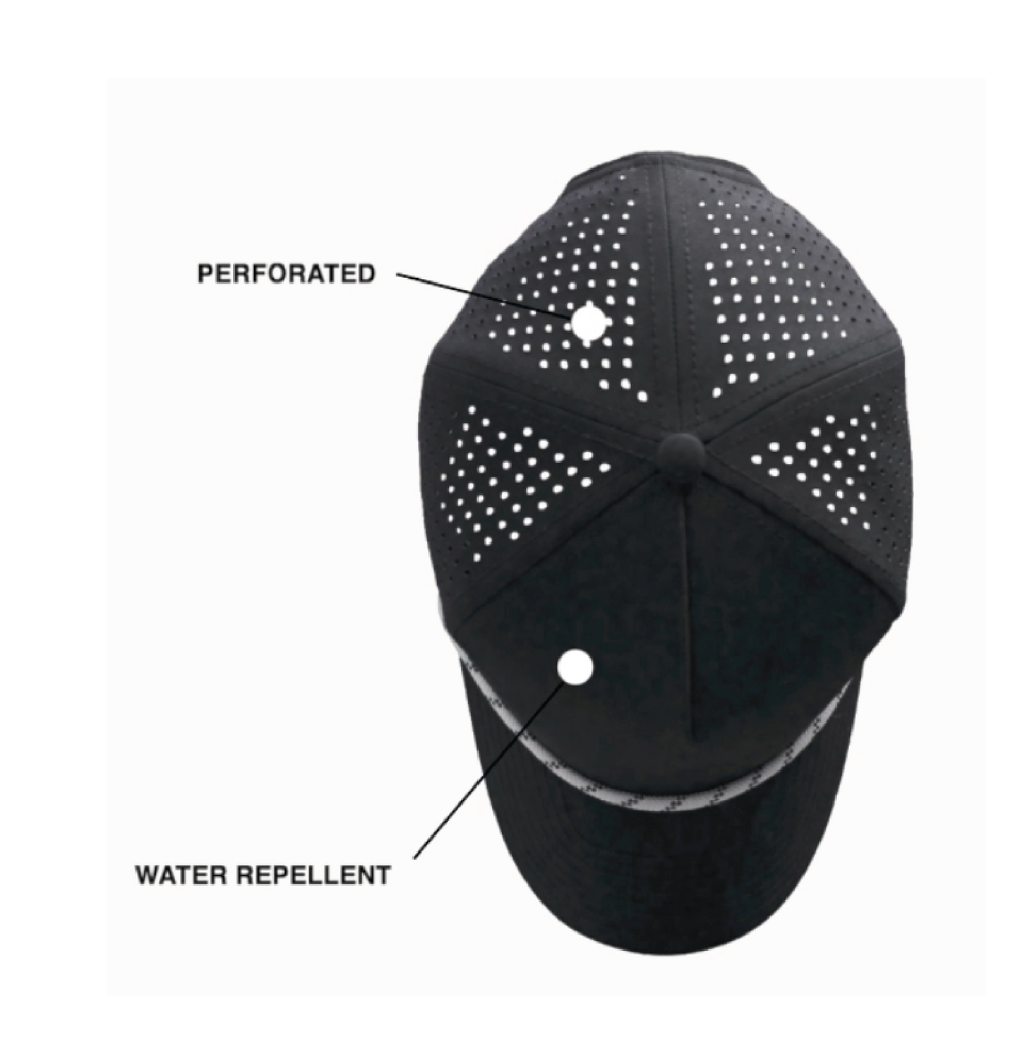 Patch hat - 5 Panel Laser Performance Rope Hat - Pick your patch option