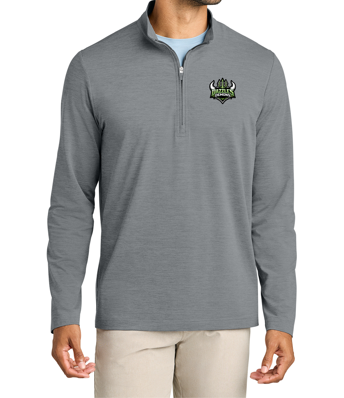 TravisMathew Onward 1/4 Zip with Dazzel's Demons Team Logo patch