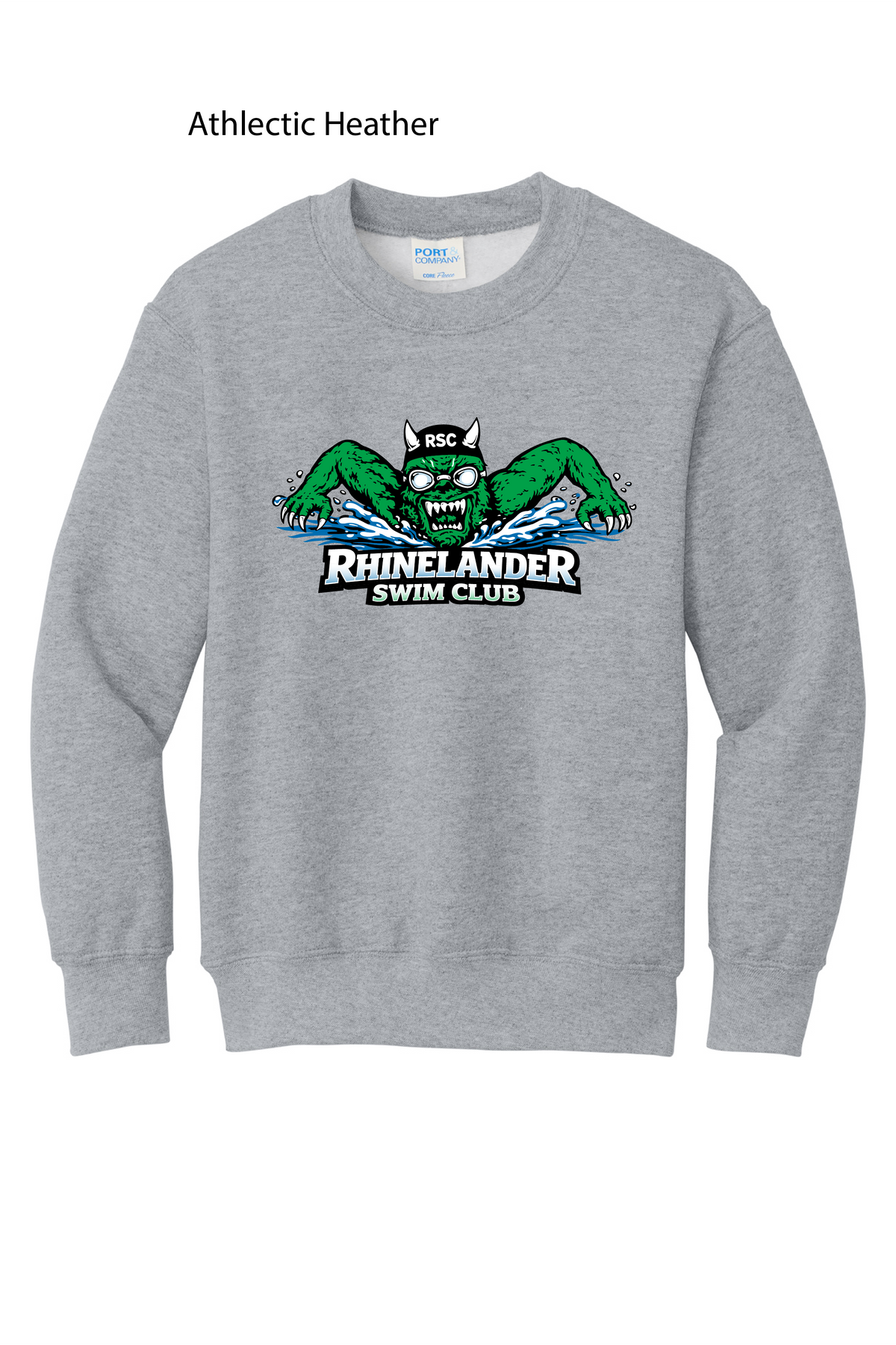 Crew Neck Sweatshirt - Full Swim Club Logo
