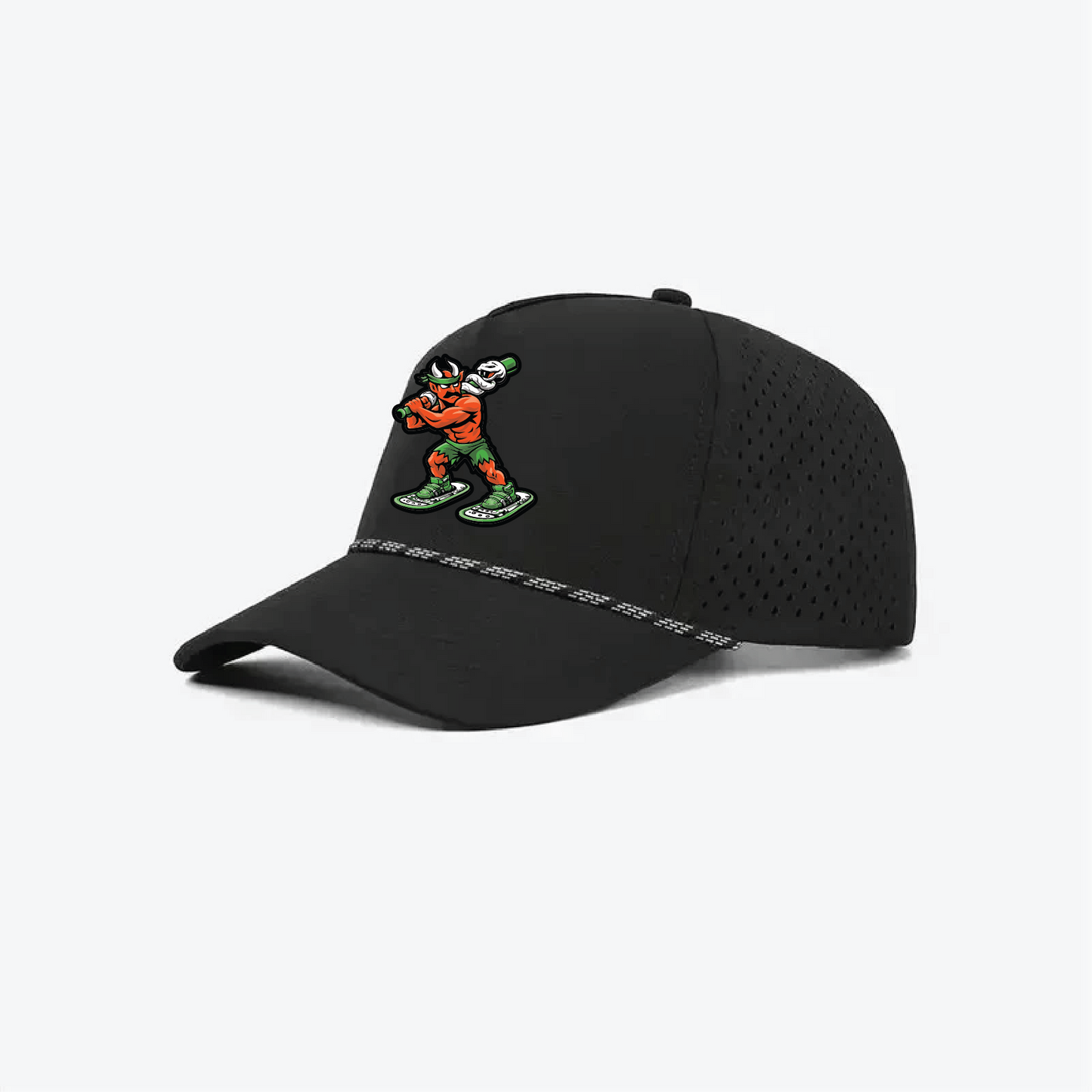 Patch hat - 5 Panel Laser Performance Rope Hat - Pick your patch option