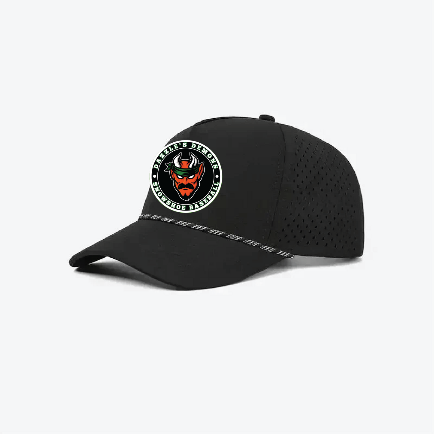 Patch hat - 5 Panel Laser Performance Rope Hat - Pick your patch option