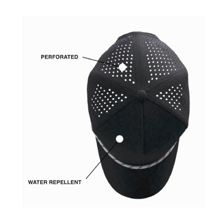 Patch hat - 5 Panel Laser Performance Rope Hat - Pick your patch option