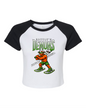 Women's Micro Rib Raglan Baby Tee - Dazzle's Batter Logo
