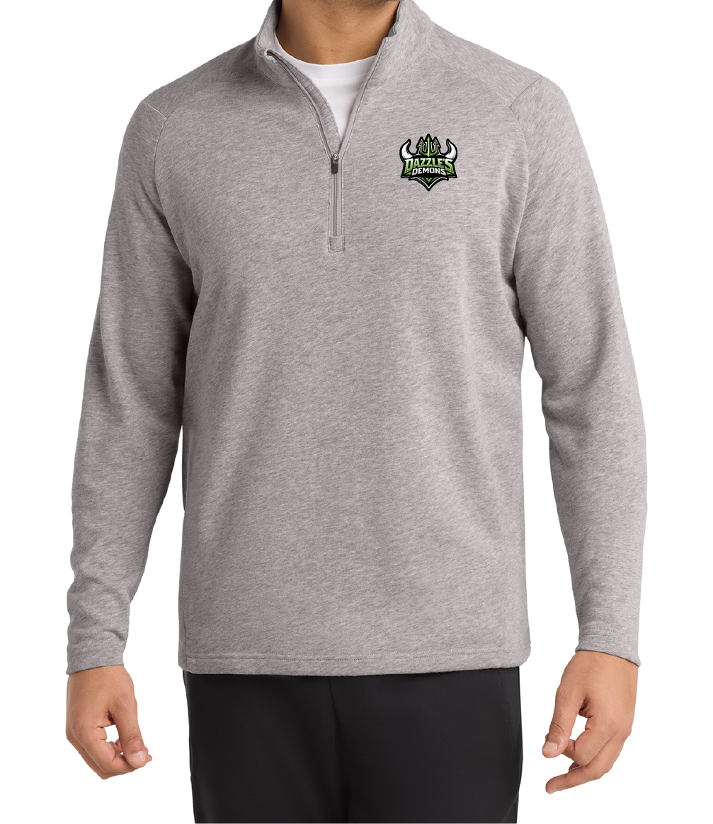 Sport-Tek® Lightweight French Terry 1/4-Zip Pullover Team Logo Patch
