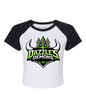 Women's Micro Rib Raglan Baby Tee - Dazzle's Team Logo