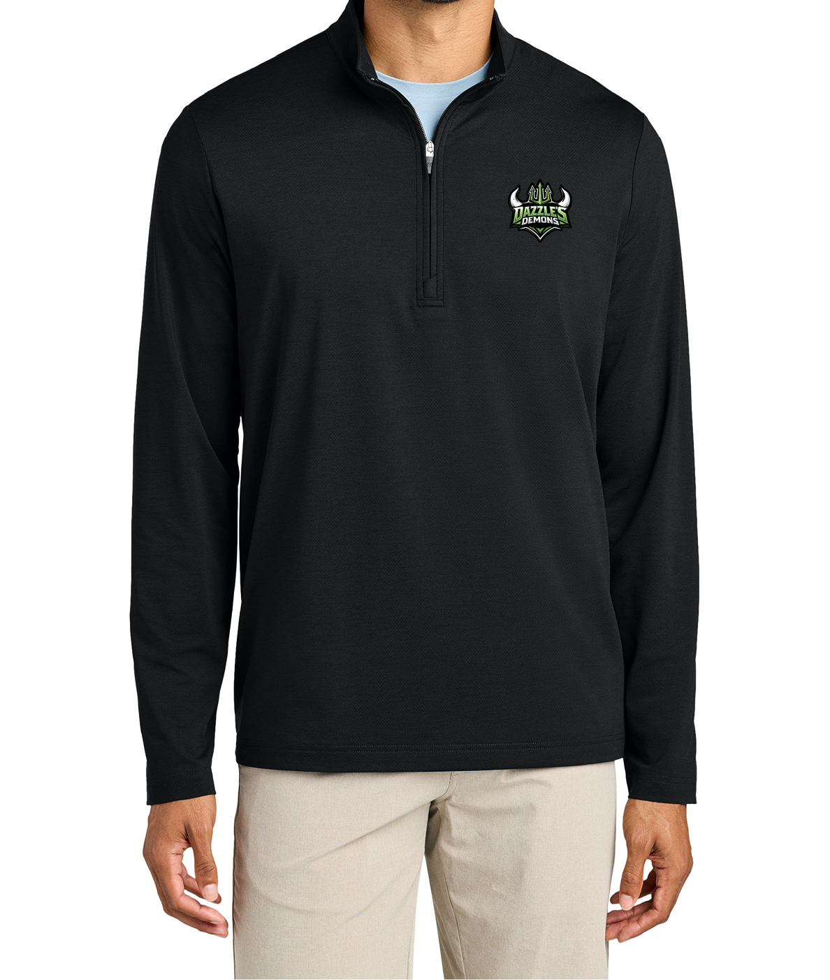 TravisMathew Onward 1/4 Zip with Dazzel's Demons Team Logo patch