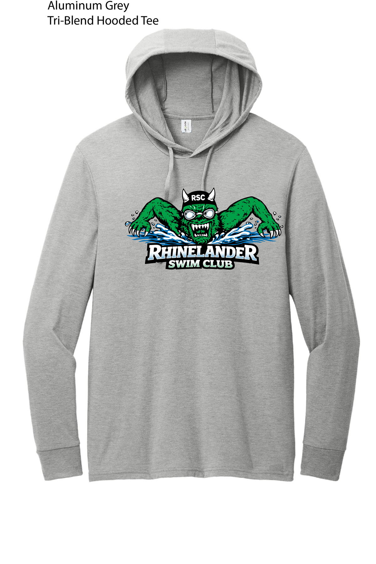 Hooded Tee Shirt - Adult - Full Swim Club Logo