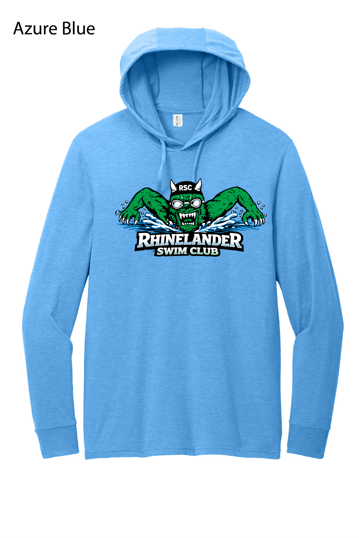 Hooded Tee Shirt - Adult - Full Swim Club Logo