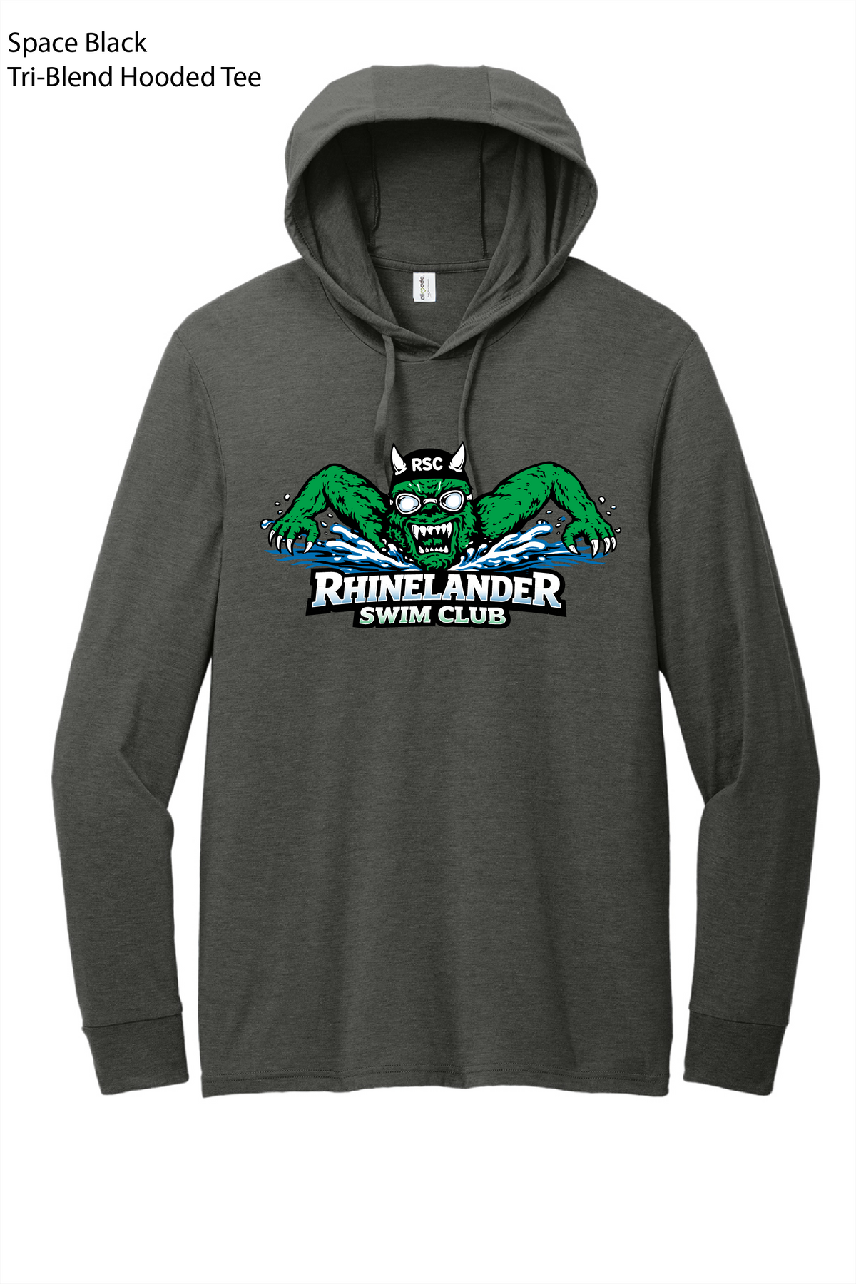 Hooded Tee Shirt - Adult - Full Swim Club Logo