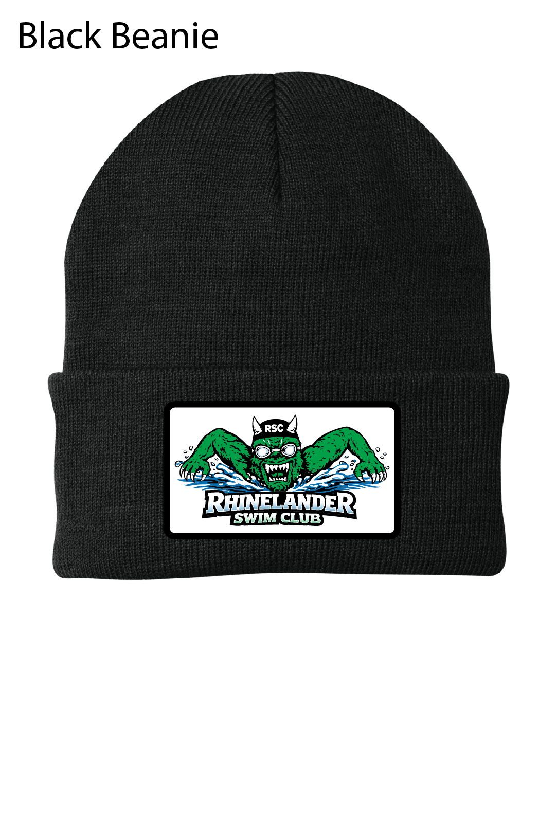 Cuffed Beanie  - Woven Patch with Merrow Edge