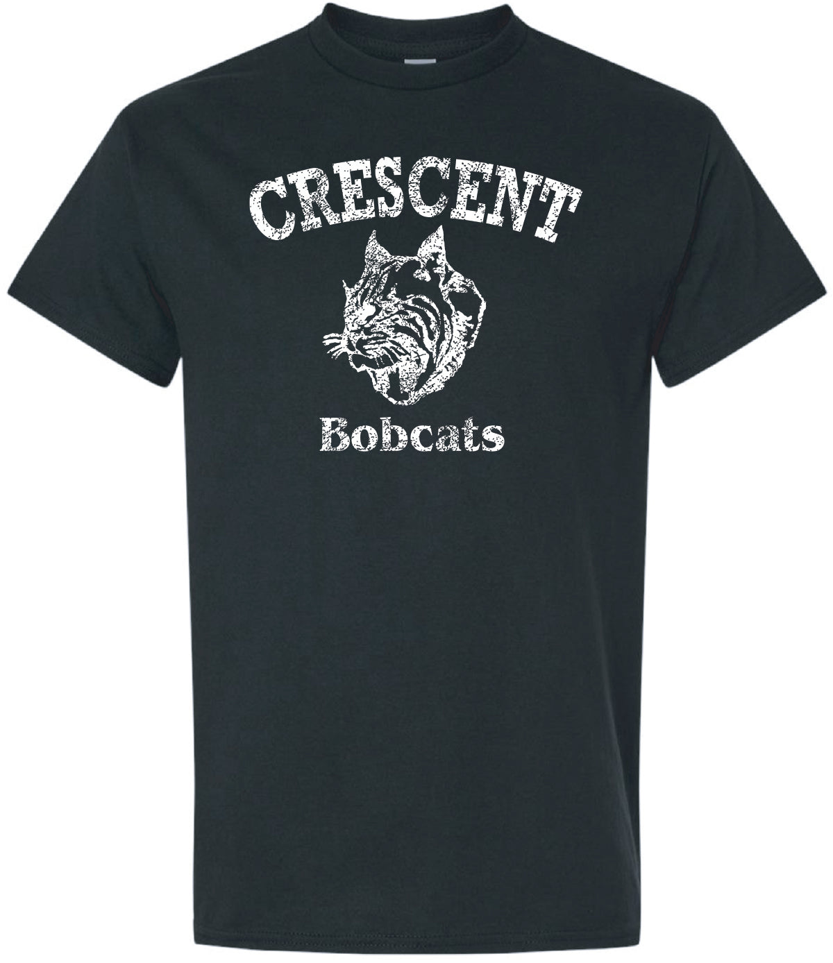 Youth Heavy Cotton Tee Black Bobcats
