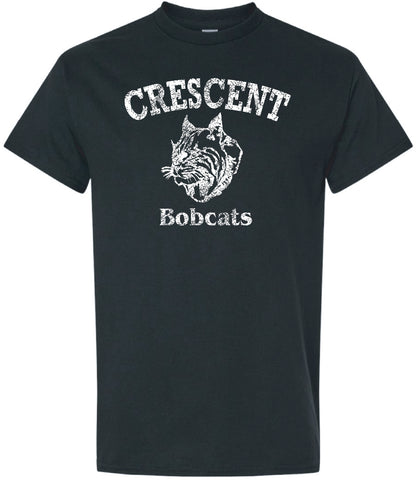 Youth Heavy Cotton Tee Black Bobcats